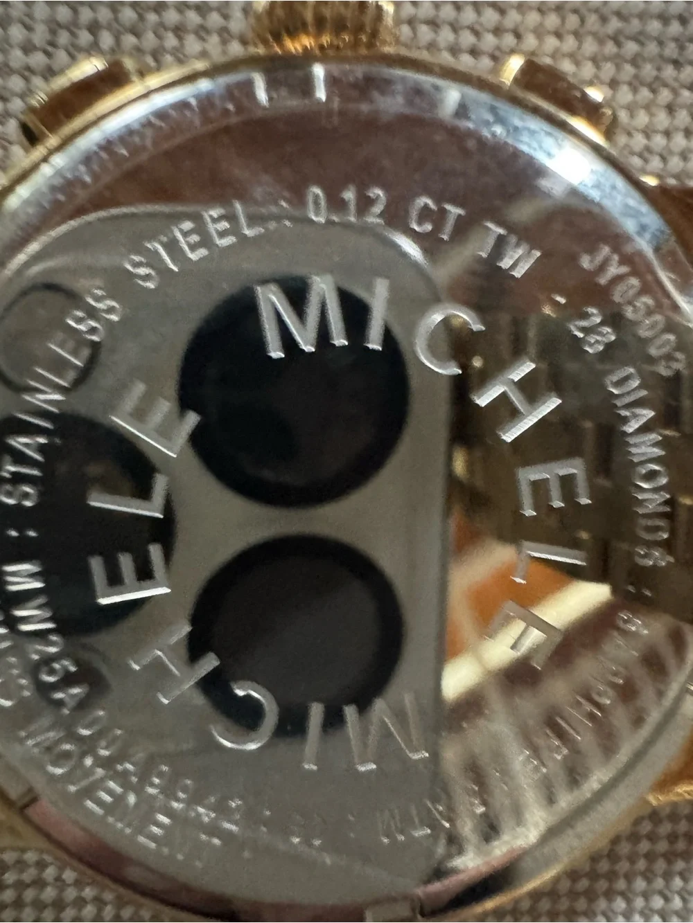 Michele Gold and white Women's Chronograph Watch. No bundles please